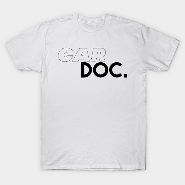 Car Doc. Black T-Shirt by Sloop